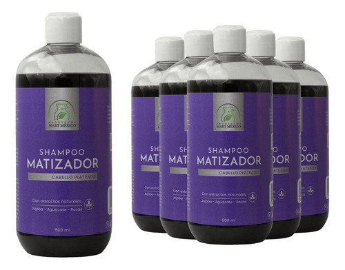  Shampoo Capilar Matizador (500ml) 6 Pack