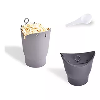 Microwave Popcorn Popper Cups With Measuring Spoon Food...