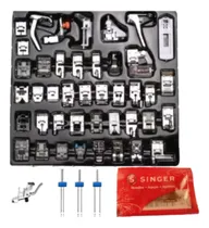 Comprar Set 42 Prensatelas, 3 Agujas Gemelas  10aguja Singer Soporte