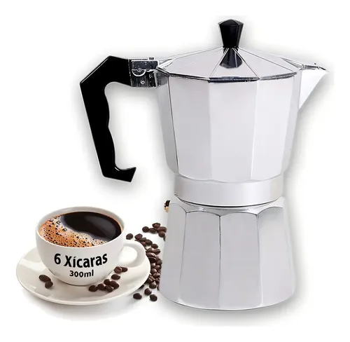 Cafeteira Italiana Premium 6 Xícaras De Alumínio Wow World Of Wonders