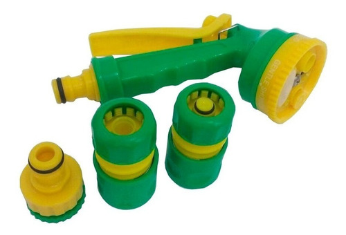 Kit Esguicho Revolver 5 Jatos Engate Rápido Ibira Mangueira