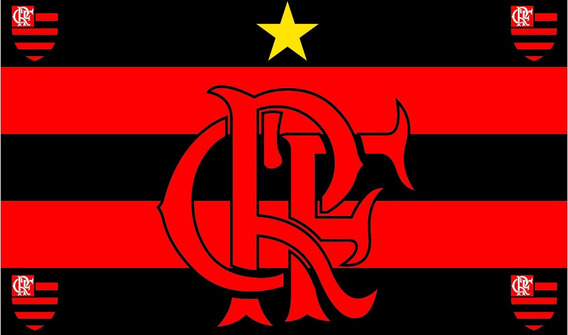 Papel Parede Adesivo Hd Fla Flamengo 2,2 X 1,3 M | Parcelamento sem juros