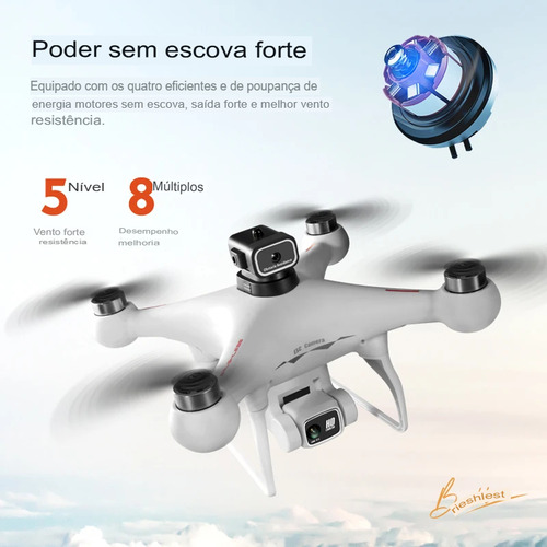 Drone Kbdfa S116 Câmera Dupla, Evita Obstáculos, 1 Bateria