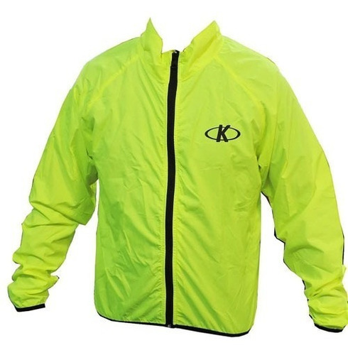 Campera Cortaviento Fluo Ciclismo Running Bicicleta Ligera 