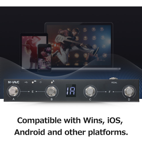 Pedal De Controle Midi M-vave Chocolate Wireless Bt Control