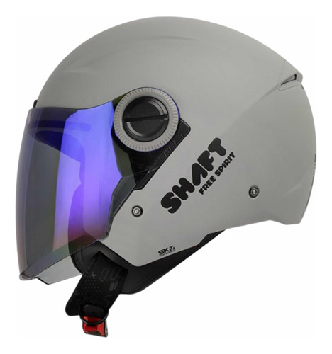 Casco Shaft 212 Nardo Gris Abierto Jet Certificado