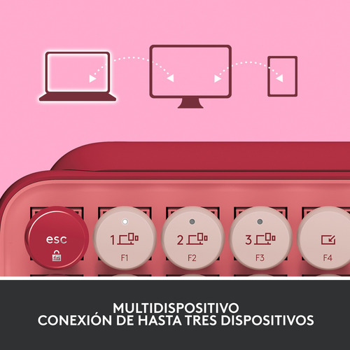 Logitech Pop Keys Teclado Mecánico Inalámbrico Heartbreaker