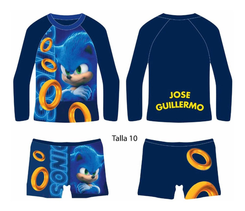 Trajes De Baño Para Niños Sonic