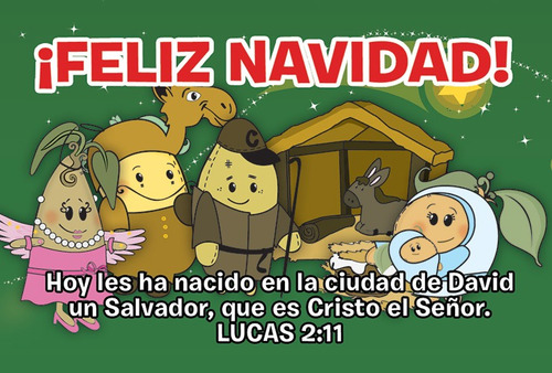 Tarjetas De Regalo · Mensajes Cristianos · Packx100 Navidad