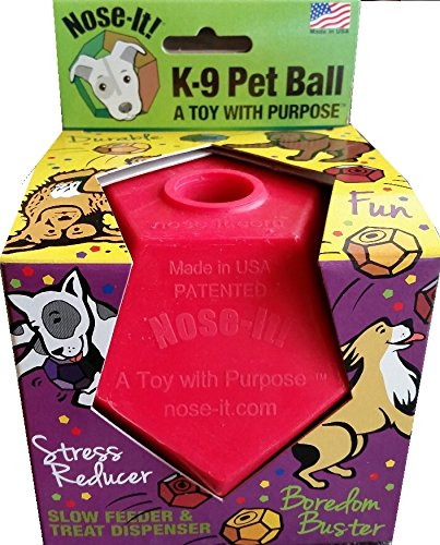 Nose-it K-9 Pet Ball Flex Red Un Juguete Con Propósito