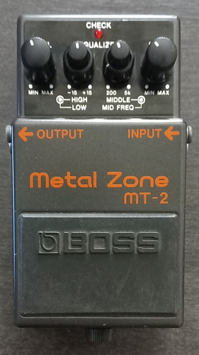 Boss Mt-2 Metal Zone Años 90s Guitarra Bajo