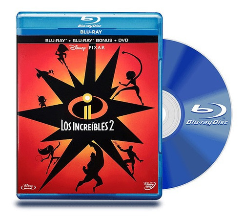 Blu Ray Los Increibles 2 Bd + Bonus + Dvd