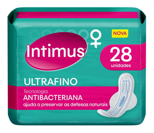 Absorvente Antibacteriano Ultrafino Com Abas 28un Intimus