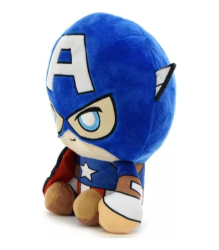 Peluche Con Luz - Capitan America - 25 Cm - Marvel