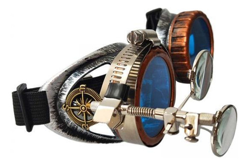 5 Mujeres Hombres Steampunk Gafas Fiesta Lupa Ocular Foto
