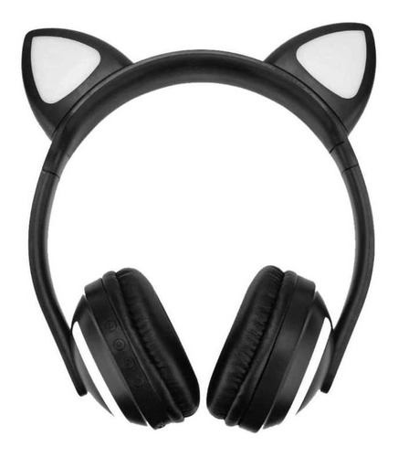 Audifonos Diadema Con Orejas De Gato, Luces Led Inalámbricos