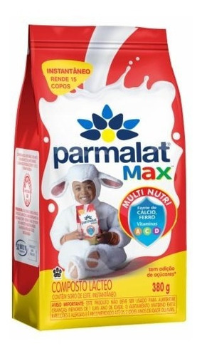 Imagem 1 de 1 de Composto Lácteo Instantâneo Parmalat Max Pacote 380g