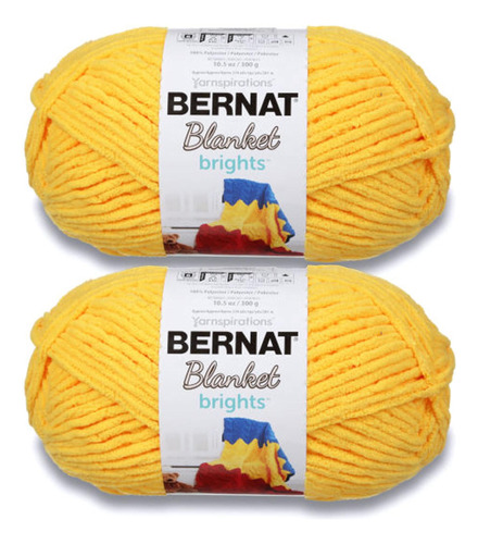 Manta Bernat Brights Bb Yarn, Paquete De 2, Autobús Escolar