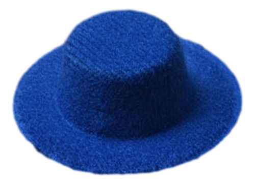 1:12 Sombrero Para Casa De Muñecas, Accesorios Para El Azul