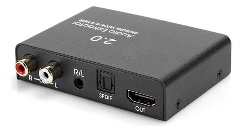 1x1 4k 60hz Hdmi 2.0 Extractor De Audio Digital Óptico Spli