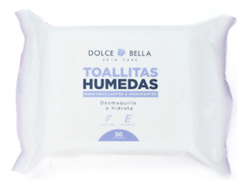 Toallitas Desmaquillantes Hidratantes 30u Dolce Bella