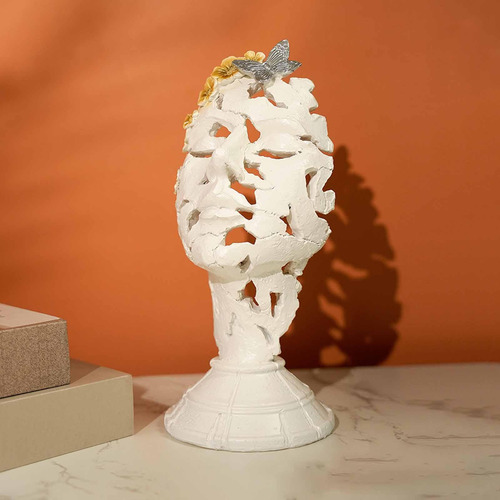 Art Woman Face Objects Figurine Thinker Statue Decoración
