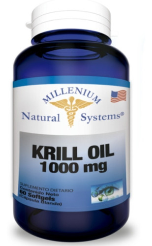 Krill Oil 1000 Mg X 60 Softgel Nat - Unidad a $1673