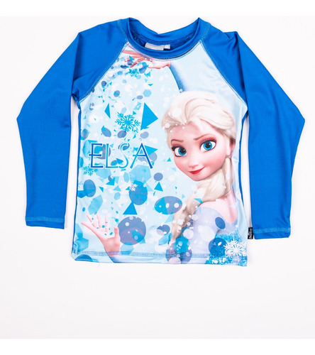 Remera Niña Frozen Uv 50+ Proteccion Solar Disney L. Oficial