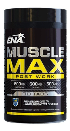 Ena Muscle Max 90ct Sabor Sin sabor