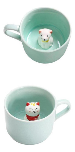 2 X Taza De 3d Animal Cerámica Pintada Taza De Té Regalos