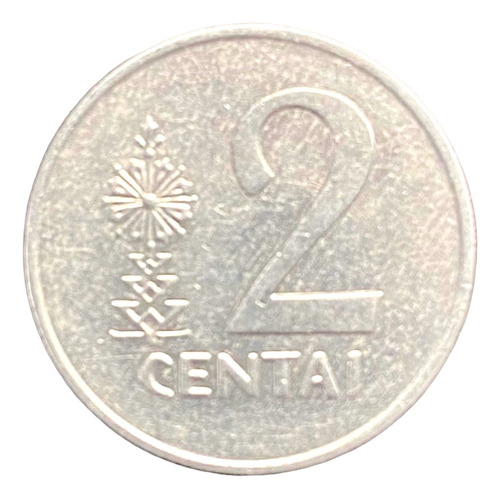 Lituania - 2 Centai - Año 1991 - Escudo - Km #86