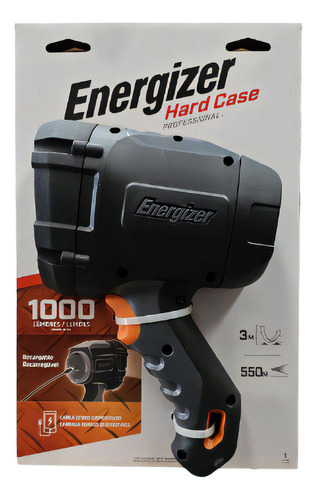 Foco Energizer Hard Case Recargable 1000 Lumens