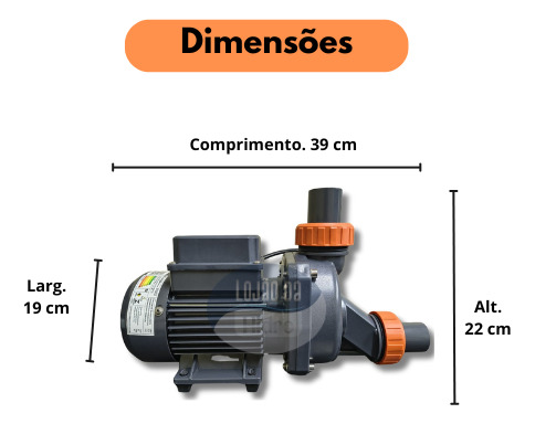 Bomba De Hidromassagem Lspa 600 Lepono De 1/2 Cv 220v P/ Spa