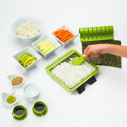 Kit Para Hacer Sushi Sushiquik Easy Diy Sushimaker Con Acces