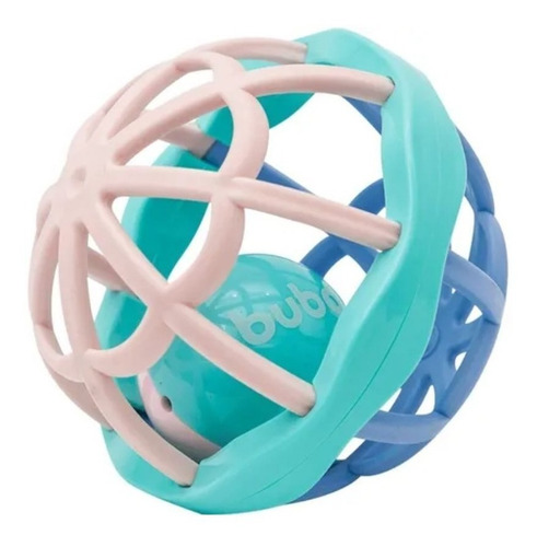 Brinquedo Bebe Baby Ball Sensorial Com Chocalho Cute Colors