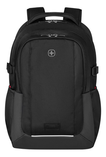 Mochila Wenger Xe Ryde para laptop de 16 polegadas, cor preta, design de tecido preto, poliéster