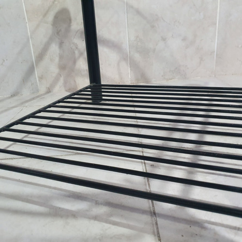 Imagen 3 de 6 de Mesa Ratona De Hierro Cristal 10mm 75x58x45cm Forjado Romano