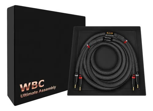 Cable De Altavoz De Alta Fidelidad Va2 7N Conductor Plateado Enchufe