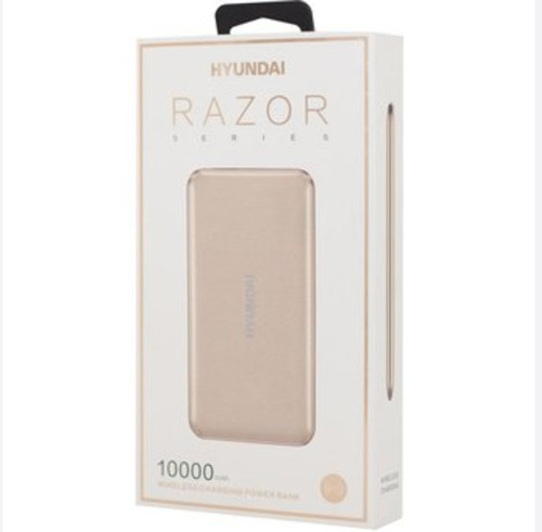 Power Bank Hyundai Razor Wireless 10.000 Mah Dorada