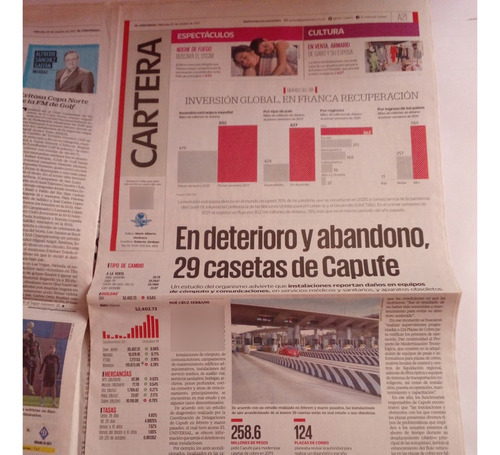 Periodico El Universal No 37956 Miercoles 20 De Octubre 2021 (Usado)