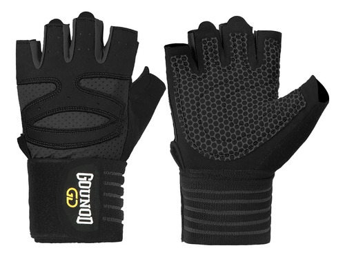 Guantes Entrenamiento Gimnasio Pesas Fitness Negro/negro