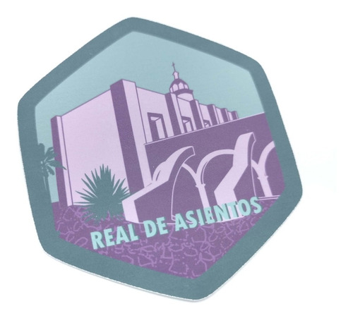Imagen 2 de 2 de Calcomanía Sticker Pueblo Mágico Real De Asientos