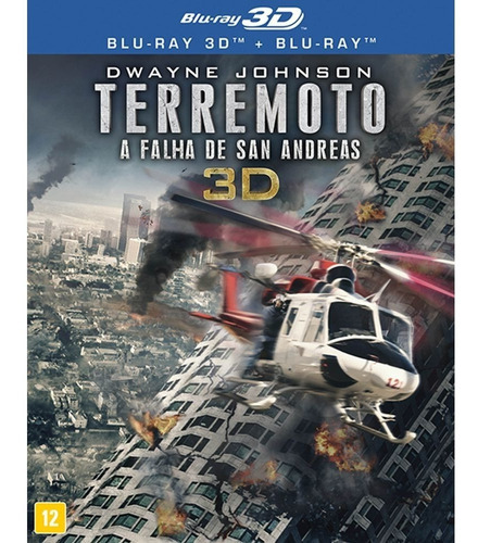 Blu-ray 3d+blu-ray Terremoto: A Falha De San Andreas (2disc)
