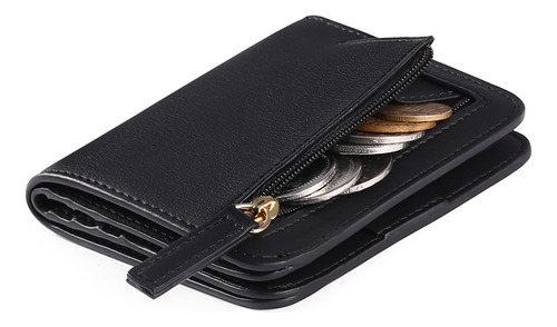 Para Cartera Corta For Mujer, Monedero Fino Con Ranura For