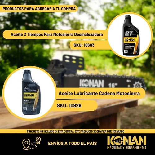 Motosierra Eléctrica Konan 2000w Espada 40cm 16 Poda