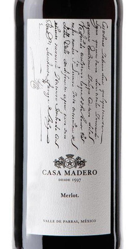 Pack De 4 Vino Tinto Casa Madero Merlot 750 Ml