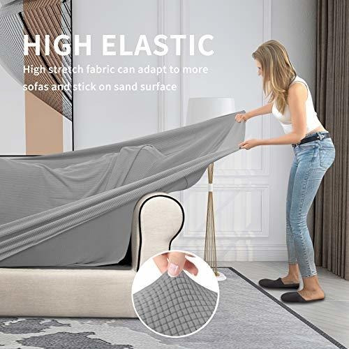 Funda Para Sofa Easy-going De 2 Piezas Elastica Lavable Gris