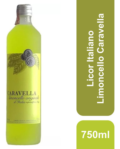 Licor Italiano 750ml Limoncello Caravella  