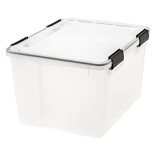 Caja De Almacenamiento De Plástico Weatherpro De 46 Cu...