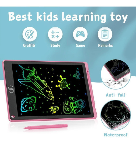 Lousa Digital Infantil Lcd Colorida 12 Polegadas Cor Azul